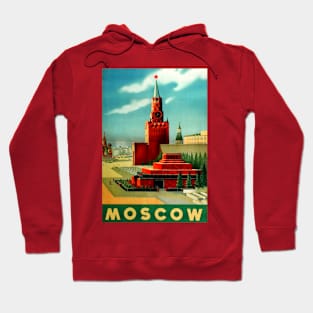 Vintage Travel Poster - Moscow Hoodie